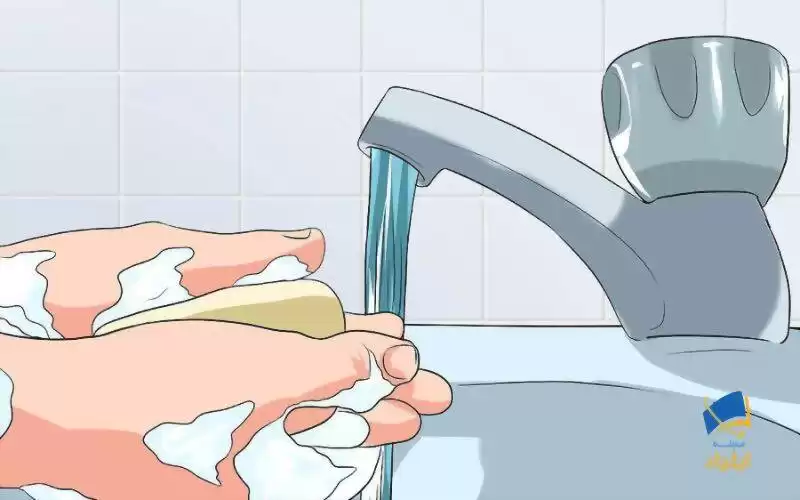 شستشوی دست با آب و صابون