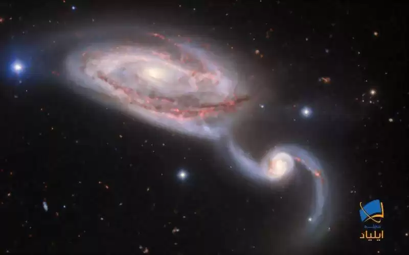 رصد برخورد دو کهکشان در اعماق کیهان