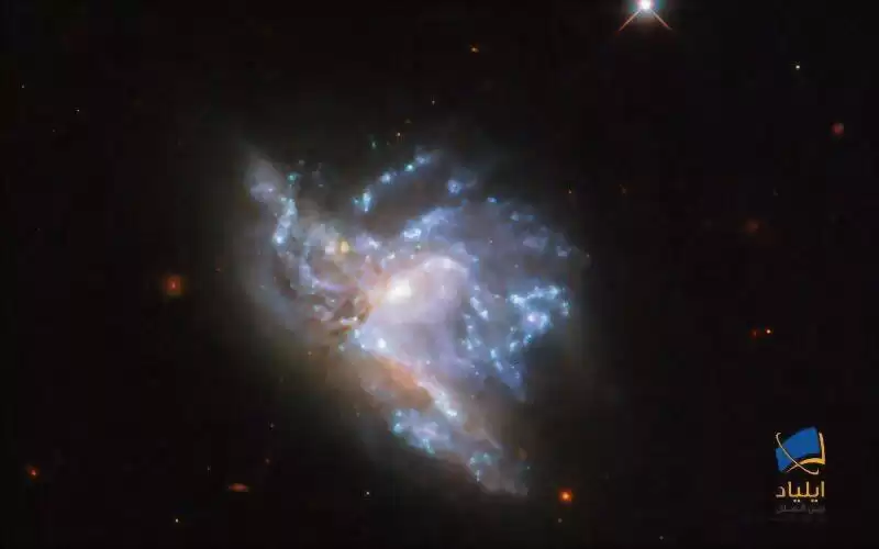تشخیص دو کهکشان برخوردی در تصویر جدید هابل