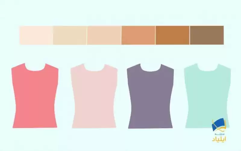 انتخاب رنگ‌های مفید برای پوست