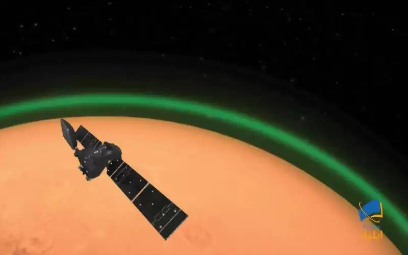 رصد درخشش نور سبز مرموز، در اطراف مریخ
