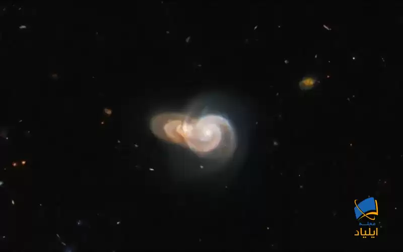 رصد وضعیت منحصربه‌فرد دو کهکشان توسط هابل