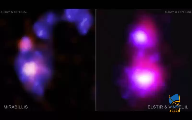 کشف دو سیاه‌چاله‌ی در حال برخورد با یکدیگر