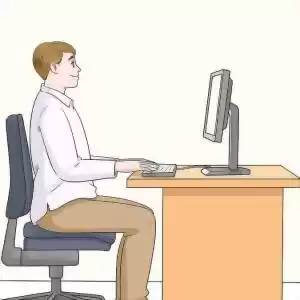 روش صحیح نشستن پشت کامپیوتر