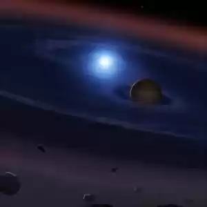 شواهدی از سیاره‌ی سنگی در مدار ستاره‌ای مُرده