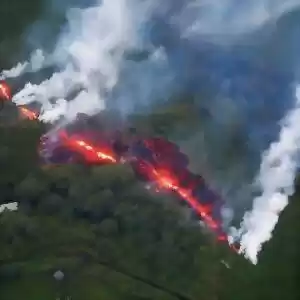مشاهده‌ی اولین آسیب انسانی از فوران آتشفشان هاوایی