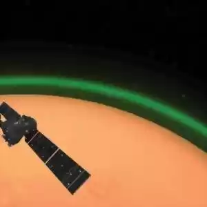 رصد درخشش نور سبز مرموز، در اطراف مریخ